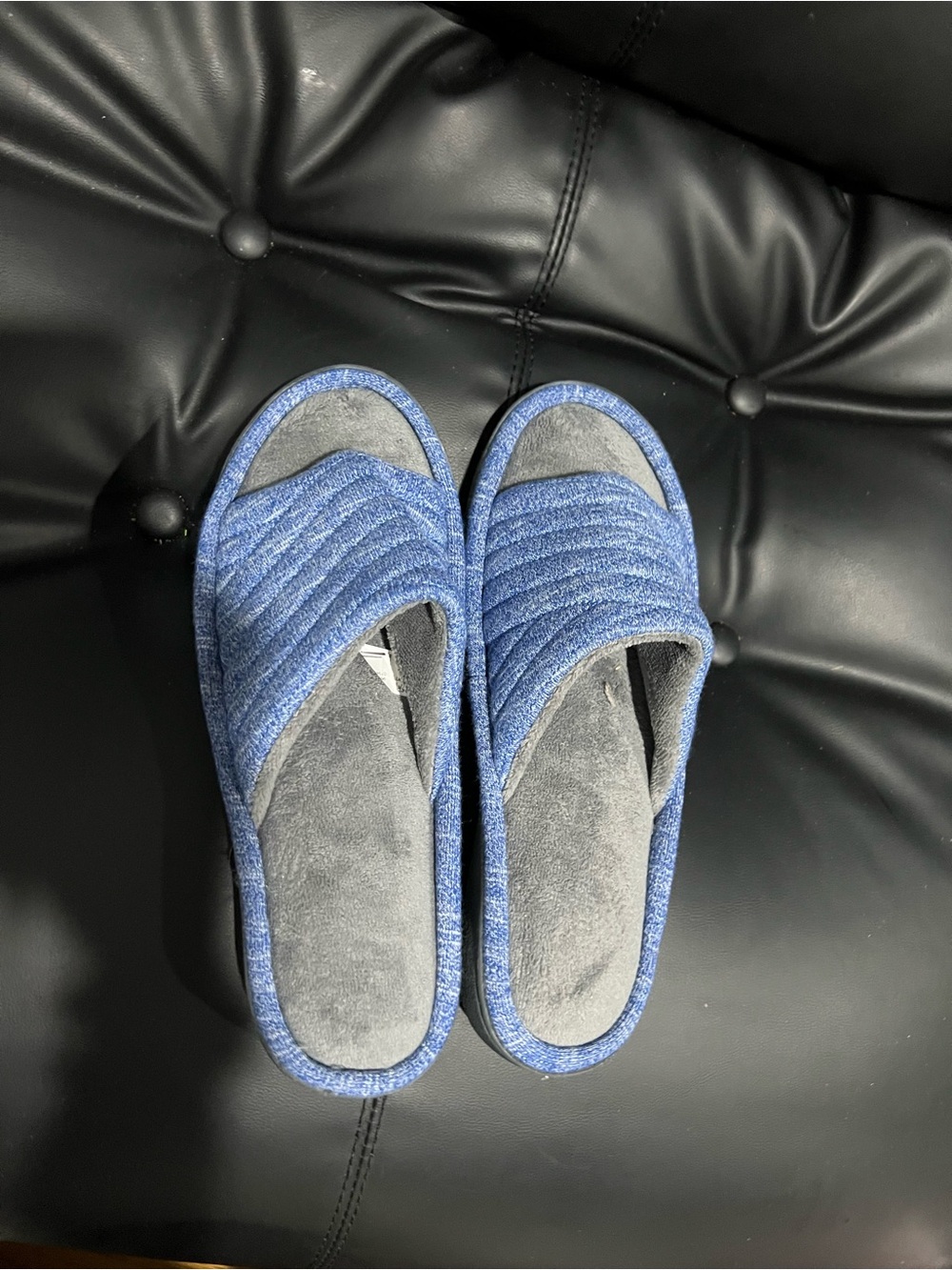 isotoner  Quilted Open-Toe Slide Slippers
